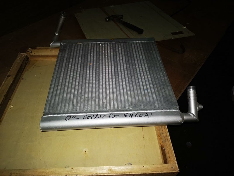 Hydraulic oil cooler for Sumitomo SH60A1 part no: LNG0114 L713410002 524W*570H Carousel 1
