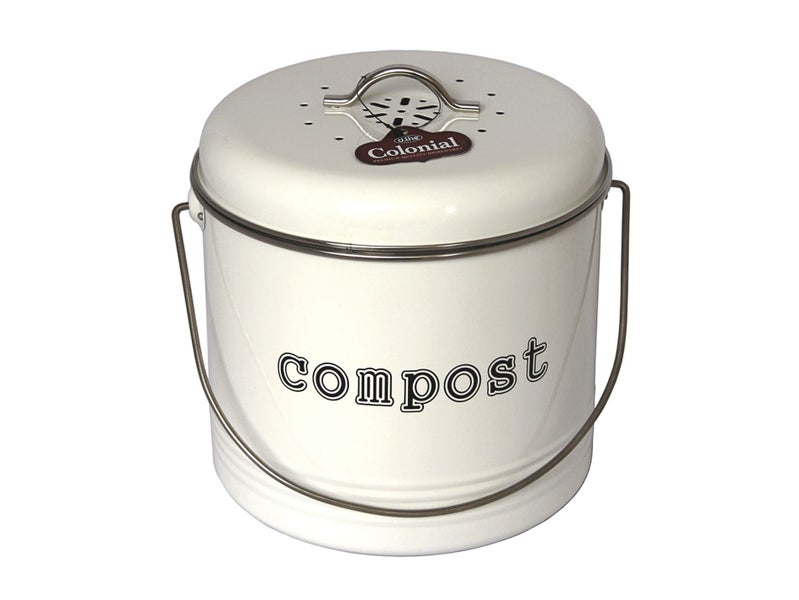 Kitchen Compost Bin 6.5L WHITE Carousel 1