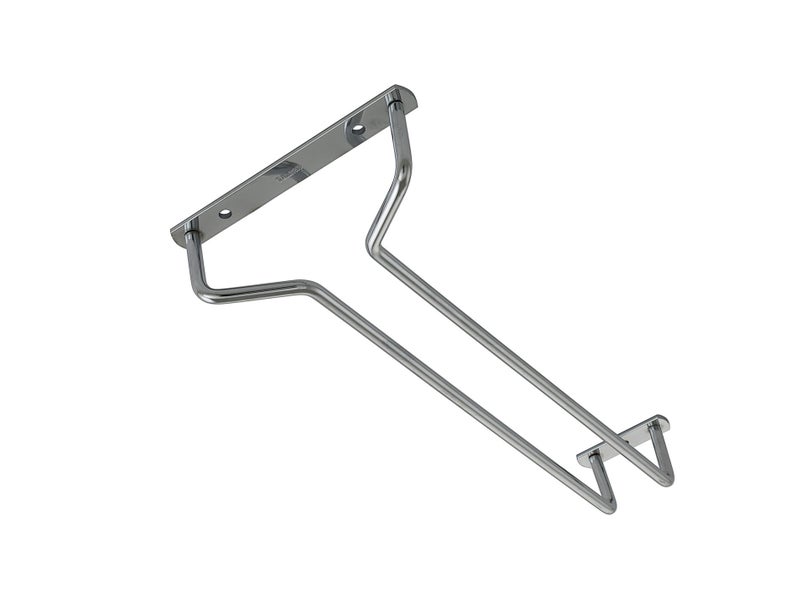 AVANTI Single Row Stemmed Chrome Wine Glass Hanger Rack 280mm Carousel 1