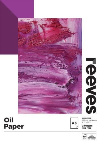 Reeves Oil Paper Pads- A3 240GSM Carousel 1