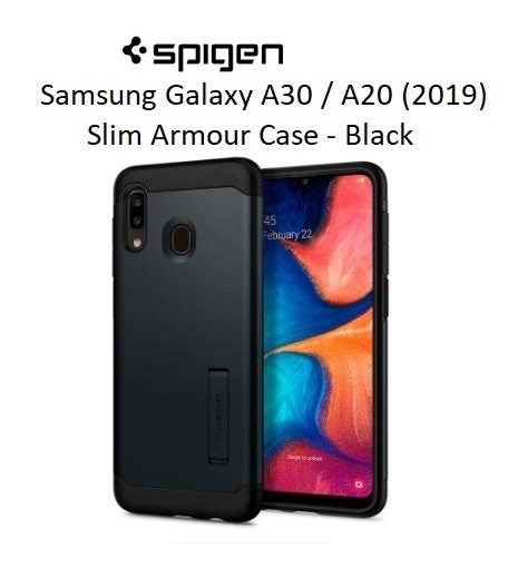 Spigen Samsung Galaxy A30 / A20 (2019) 6.4" Slim Armour Case - Black Carousel 1