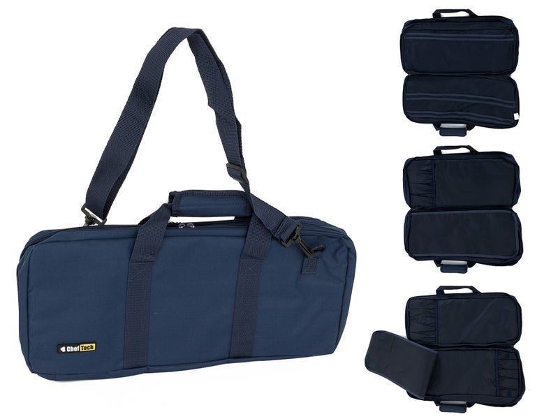 21 Pocket Knife Holder Carry Bag Blue CHEFTECH Carousel 2