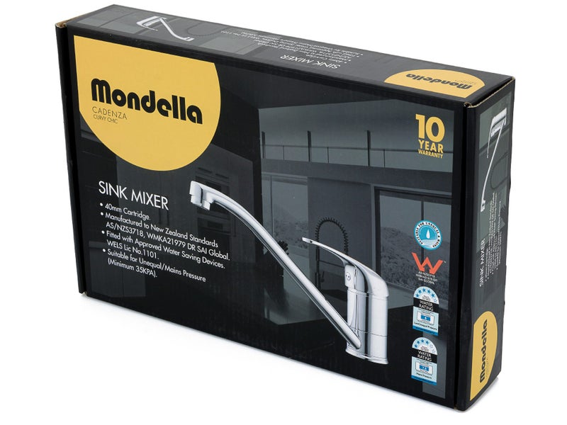 Cadenza Sink Mixer Tap 7.5Lpm 40mm Brass Chrome Finish Carousel 2