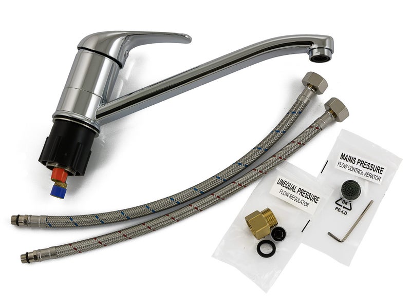 Cadenza Sink Mixer Tap 7.5Lpm 40mm Brass Chrome Finish Carousel 1