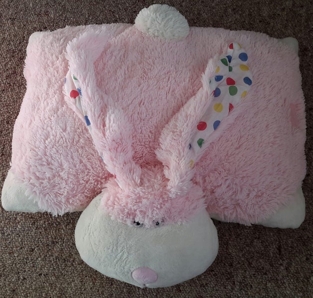 pink bunny pillow pet