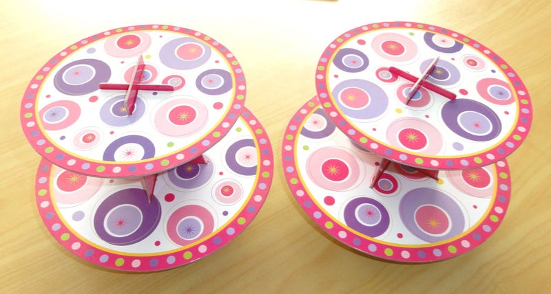 Multicraft Cupcake Stand - Pink Retro Twin Pack MC-250H Twin Carousel 4