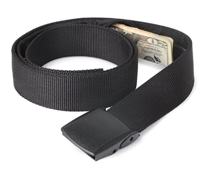Hidden Cash Belt Quality Travel Safe Nylon Waist Belt Fast