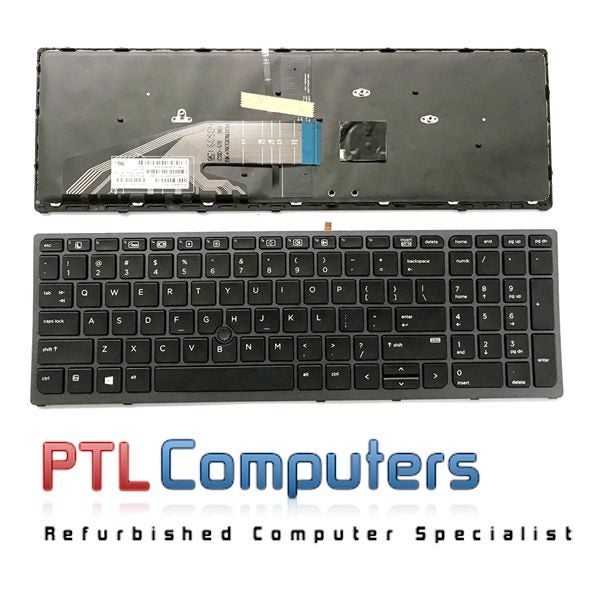 Free Shipping*New US keyboard HP Zbook 15 G3 17 G3 backlit trackpoint 848311-001 Carousel 1