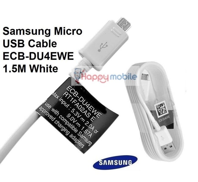 Genuine Samsung Micro usb Cable AFC ECB-DU4AWE Note TAB A01 A02 A03 A10 S7 S6 S5 Carousel 1