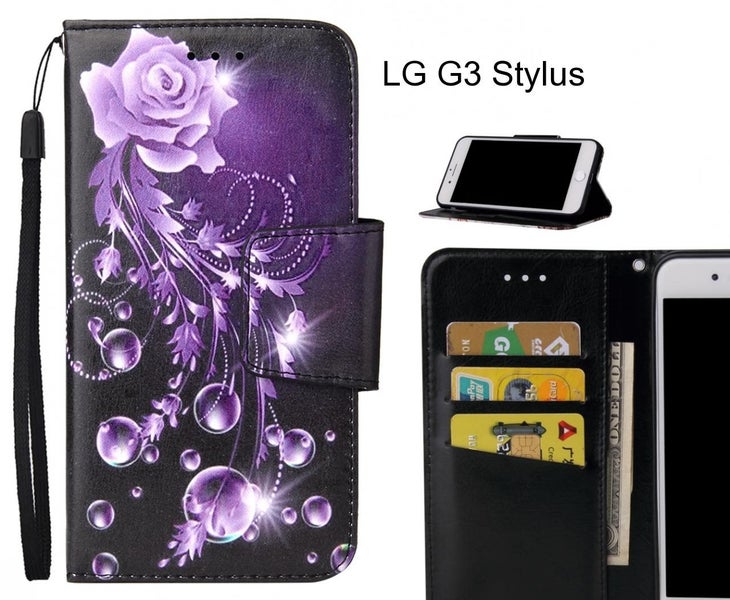 LG G3 Stylus Case wallet fine leather case printed Carousel 1