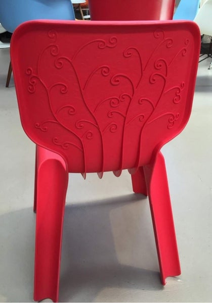 4 x Red Plastic Alma Kids Side Chairs (4 pcs set) Carousel 5