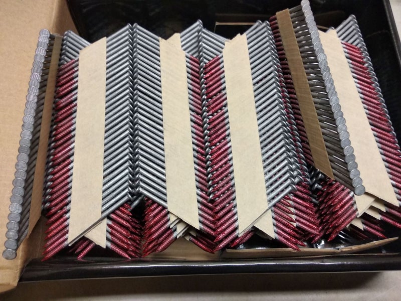 Framing Nail Gun Nails 65mm Galv Round Head R/Shank Carousel 1