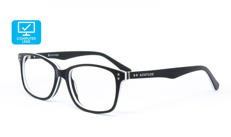AVATUDE RYLAND BLUE LIGHT COMPUTER GLASSES-Unisex Matt Black Acetate-ADDED BONUS Carousel 1