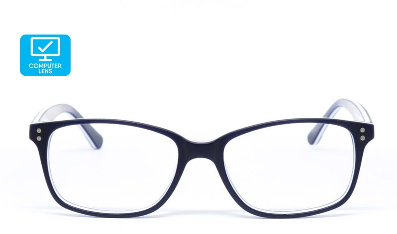 AVATUDE RYLAND BLUE LIGHT COMPUTER GLASSES-Unisex Matt Navy Acetate-ADDED BONUS Carousel 2