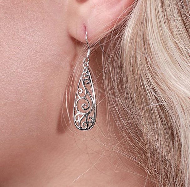 925 Sterling Silver NZ Koru Earrings "Aroha" Carousel 2