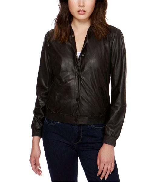 Lucky Brand Womens Leather Motorcycle Jacket