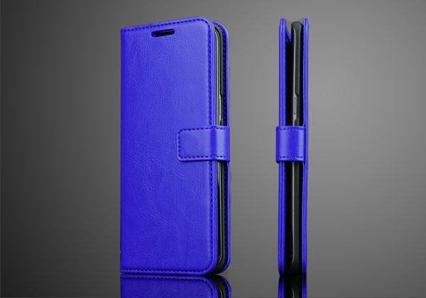 Redmi 8a case vintage fine leather wallet 3 card slots ID kickstand Carousel 2