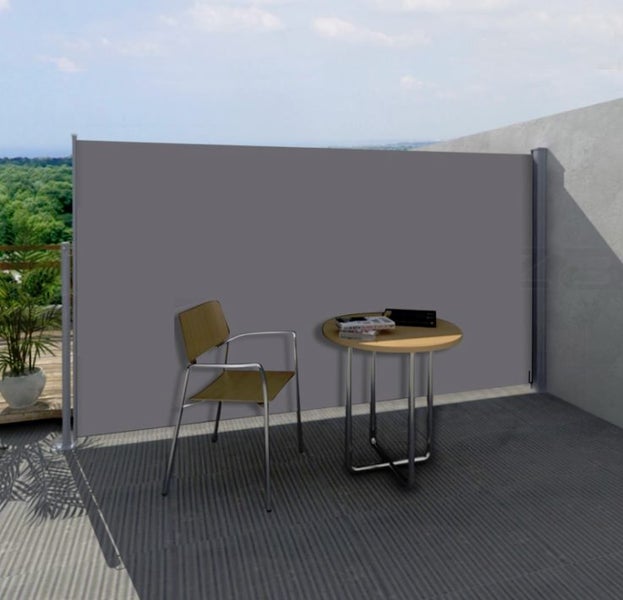 RETRACTABLE AWNING 1.6m(H) x 3.0m(L) FREIGHT FREE south island - Black or Grey Carousel 1