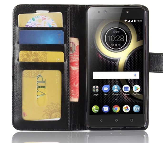 Redmi 8a case vintage fine leather wallet 3 card slots ID kickstand Carousel 11