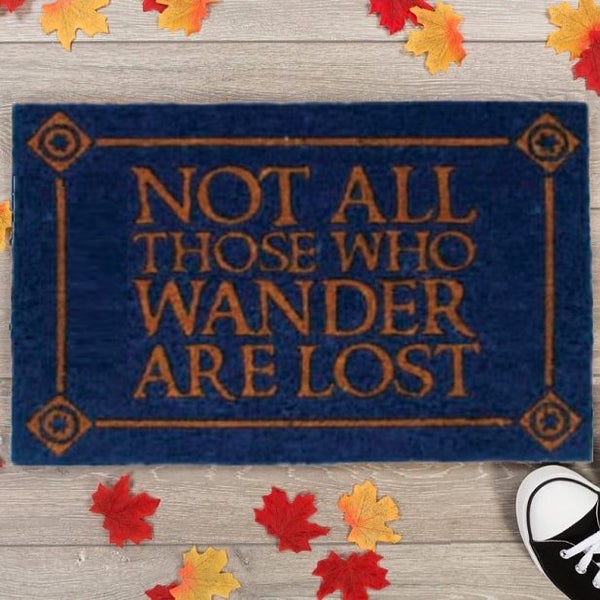 Lotr Not All Those Who Wander Are Lost Door Mat Brand New