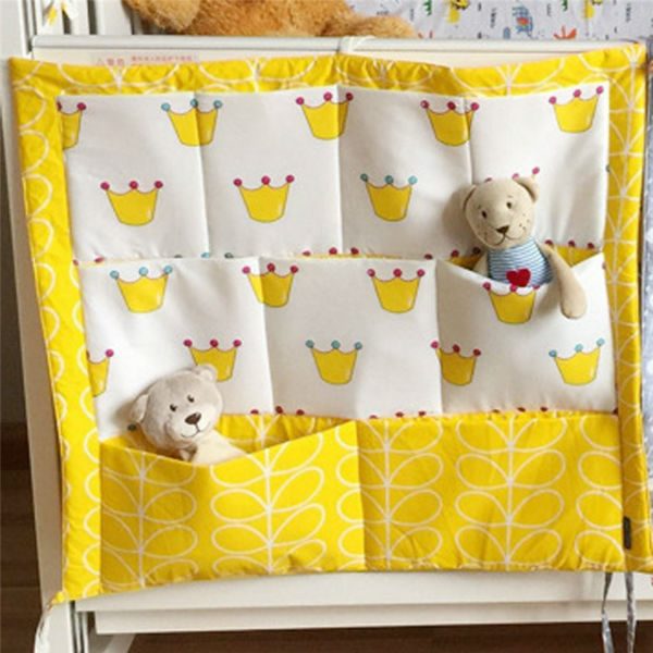 Cot Hanging Storage Bag - Yellow Crown Carousel 1