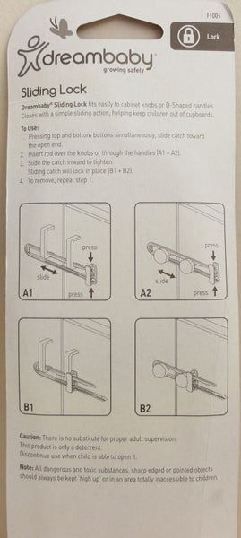 Dreambaby Sliding Lock secures cabinet doors quickly and easily - F1005 Carousel 2
