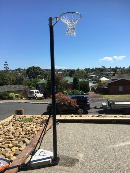 Steel Mobile Netball Stand: Height adjustable Carousel 1