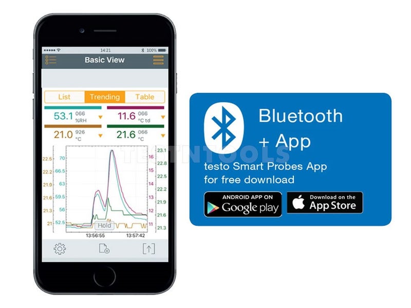 Testo True RMS Clamp Meter With Bluetooth 770-3 Carousel 5