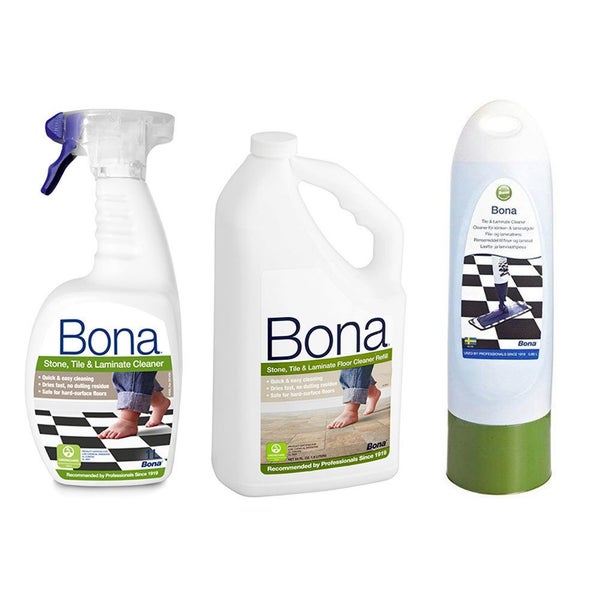 Bona Stone Tile Laminate Floor Cleaner 2 5l Bottle 1l Spray 850ml Cartridge