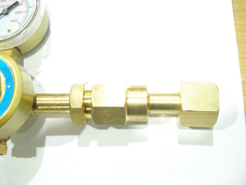 Co2 Cylinder Adapter to suit Argon Regulator : WeldingStuff mig tig hose lug Carousel 2