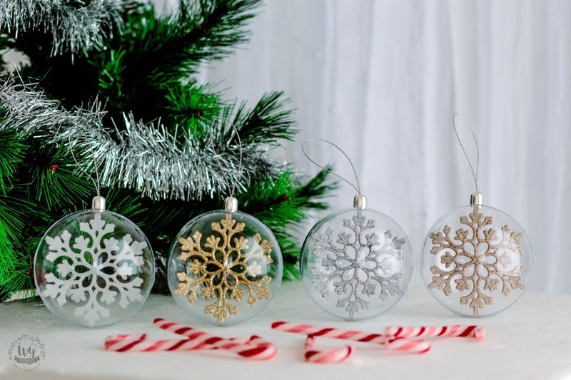 Snowflake Globe Christmas Decoration Trade Me