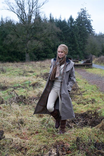 Ladies Malvern Long Bush Coat - Waterproof - Chincilla - 10 Carousel 2