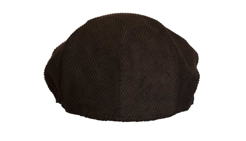 Unisex Classic Flat Cap - Corduroy - Brown - XL (60cm) Carousel 2