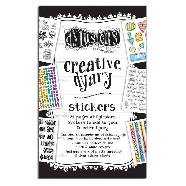 Dyan Reaveley Dylusions Creative Dyary Stickers - 24 Sheets 427pcs DYE56676-B Carousel 14