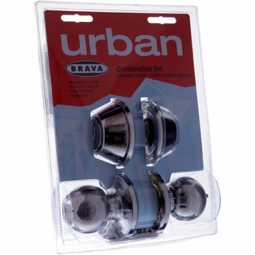 Brava Urban Door Lock Combo Set Brt3632dp Knob Deadbolt Satin