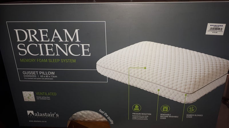 Dream Science Standard Memory Foam Pillow Clearance Price Trade Me