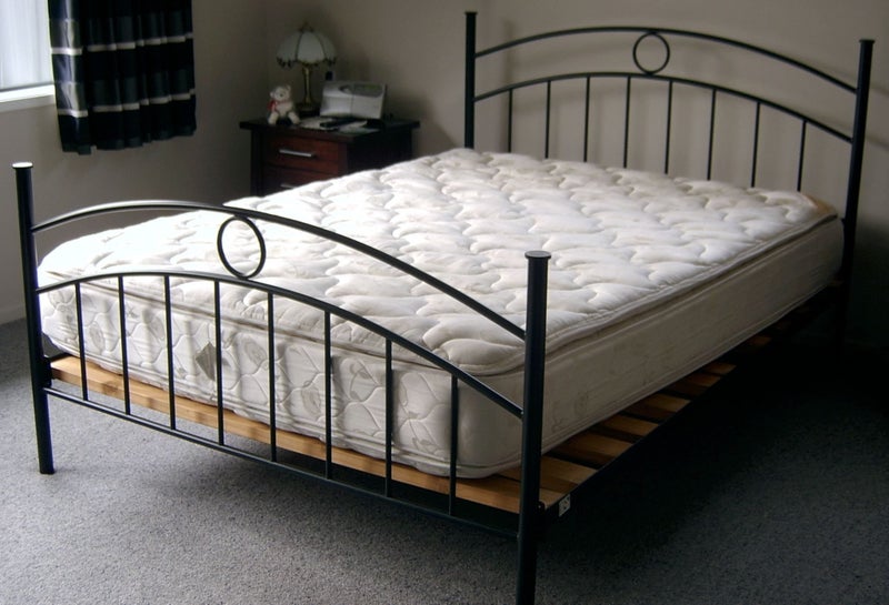 Queen Slat Bed And Mattress Hanaposy