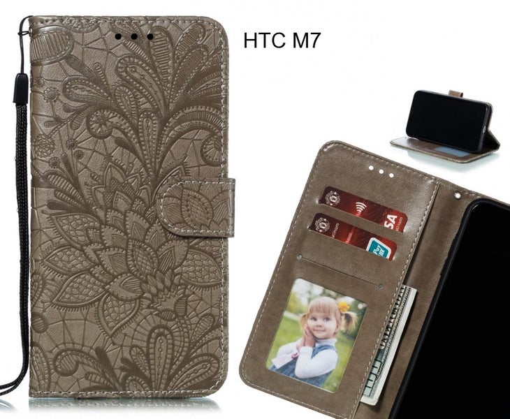 HTC M7 Case Embossed Wallet Slot Case Carousel 1