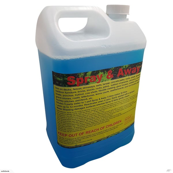 SPRAY & AWAY MOSS & MOULD KILLER 5 LITRE (MAKES 30 LITRES) Carousel 1