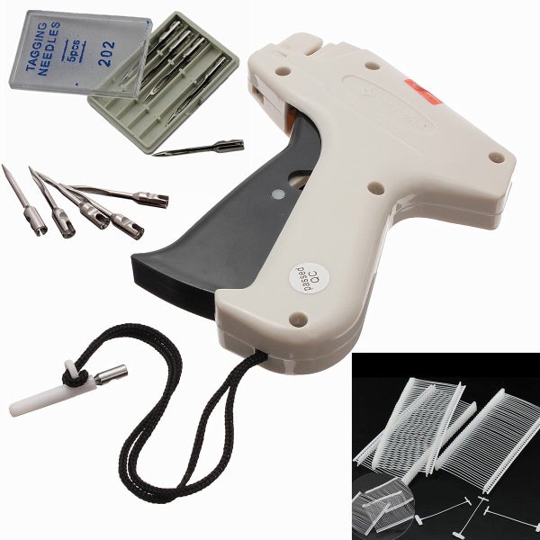 Clothes Garment Label Tagging Tag Gun Machine with 1000 Barbs and 5 Steel Needle Carousel 1