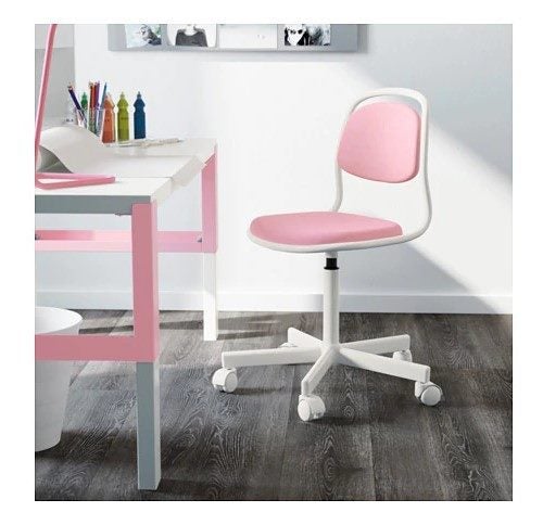 Urbansales Ikea Children S Desk Chair White Vissle Pink Trade Me