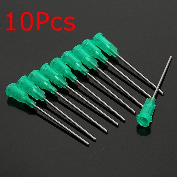 10Pcs 18Gauge Dispensing Syringe Needle Tip Blunt Luer Lock 1.5Inch Carousel 1