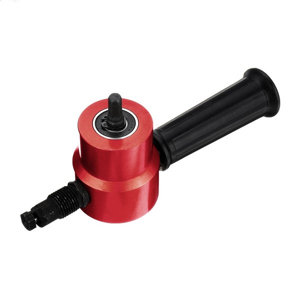 Red/Gold/Grey Double Head Sheet Metal Nibbler Cutter Drill Attachment M Carousel 2