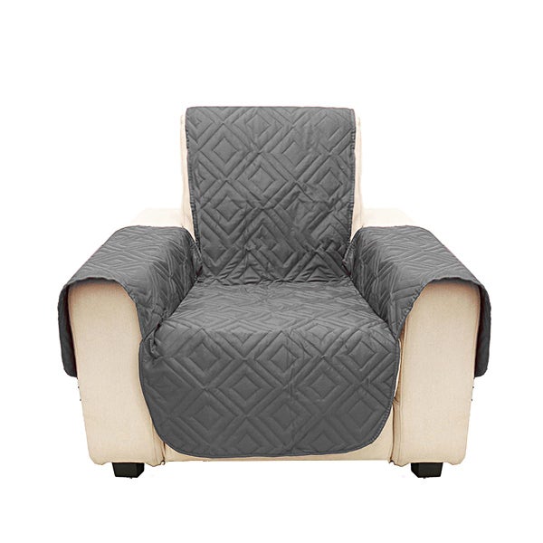 Grey Microfiber Pet Dog Kids Couch Sofa Furniture Protector Cover Strap Waterpro Carousel 1