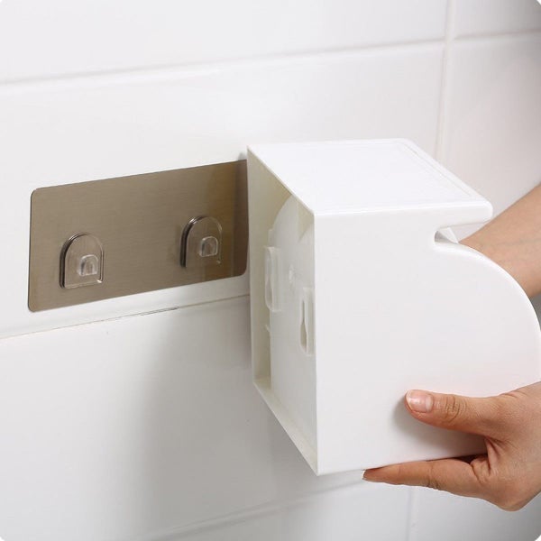Toilet Paper Roll Shelf Holder Bathroom Tissue Box Dispenser Waterproof Easy Ins Carousel 6
