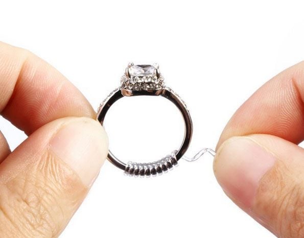 Loose Ring? Here's the answer! Silicone Ring Size Reducers - 4 sizes Carousel 1