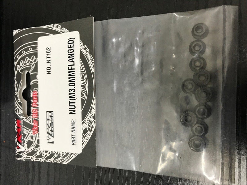 Vkar Stadium Nut (M3.00mm Flanged) NT102 Carousel 1