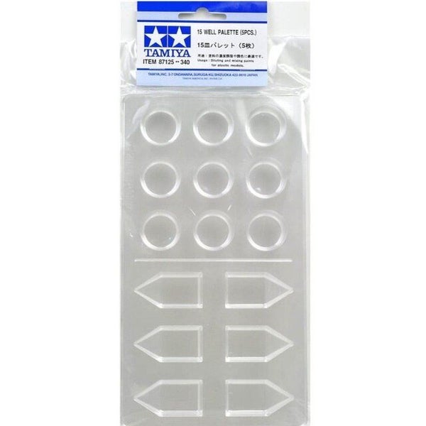 Tamiya 15 Well Palette (5pcs) [87125] Carousel 1