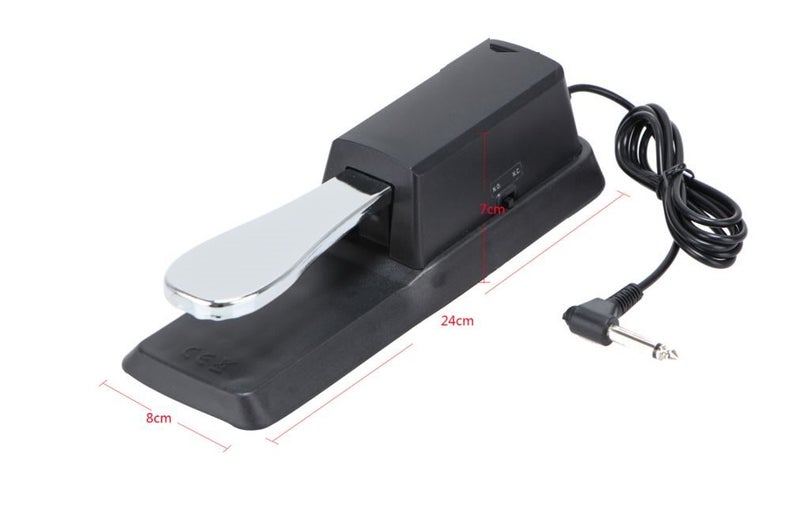PTN Metal Foot Sustain Pedal Controller Switch Electronic Keyboard Piano Drum Carousel 2