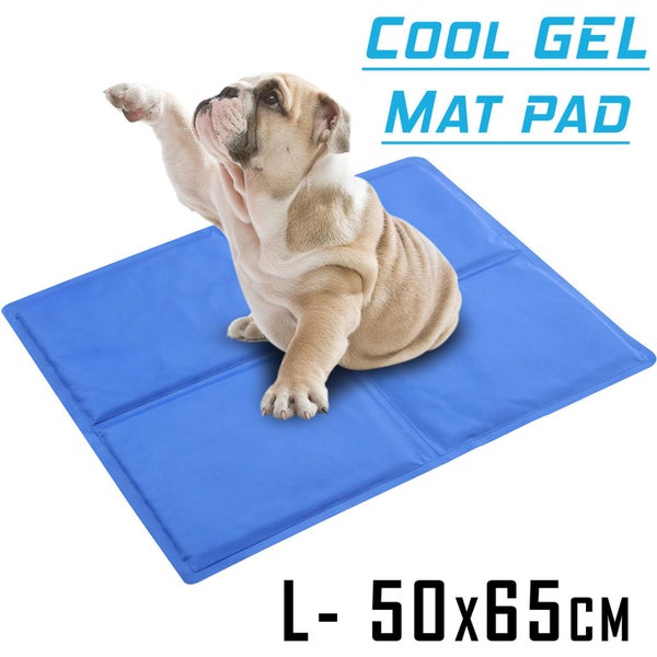 Cool Gel Pet Pad Mat Dog Cat Bed Cooling Summer Small Large